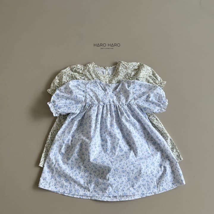 Haro Haro - Korean Children Fashion - #littlefashionista - Flower One-piece - 4
