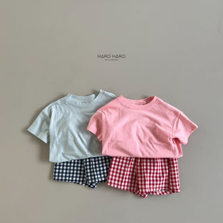 Haro Haro - Korean Children Fashion - #prettylittlegirls - Check Half Pants - 12