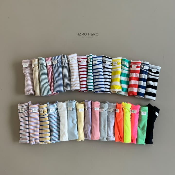 Haro Haro - Korean Children Fashion - #toddlerclothing - Crayon Stripes Tee - 12