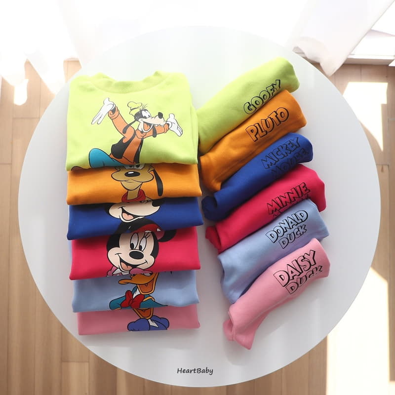 Heart Baby - Korean Children Fashion - #childofig - Mickey Friends Top Bottom Set - 3