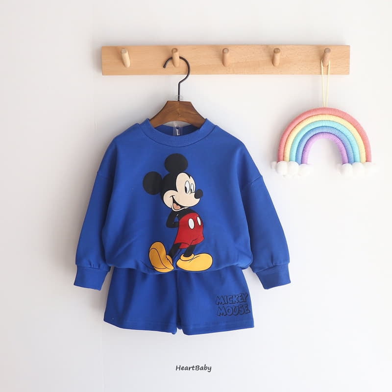 Heart Baby - Korean Children Fashion - #designkidswear - Mickey Friends Top Bottom Set - 5