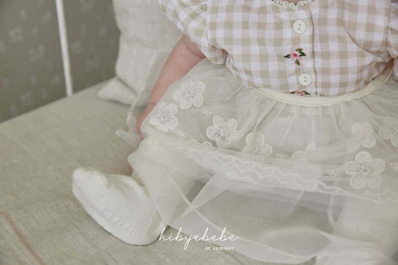 Hi Byebebe - Korean Baby Fashion - #babyfever - Flower Button Skirt Bodysuit - 9