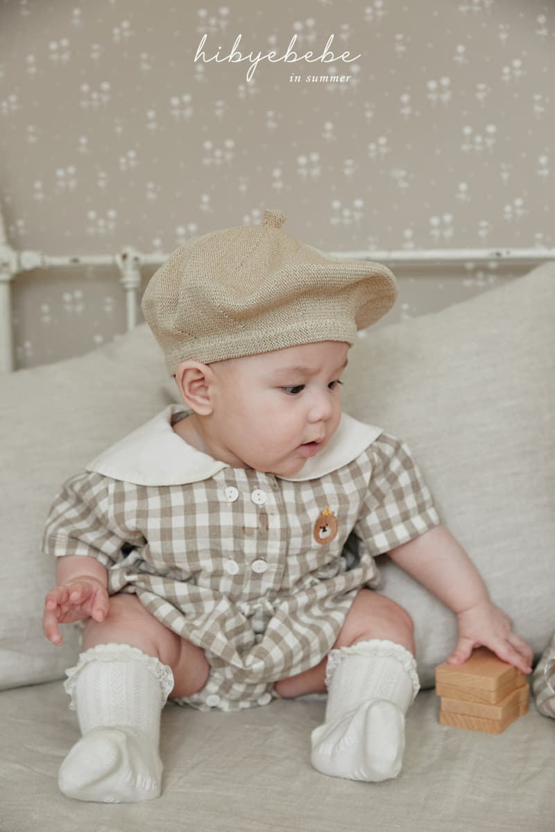 Hi Byebebe - Korean Baby Fashion - #babyfever - Rabbit Collar Double One-piece - 5