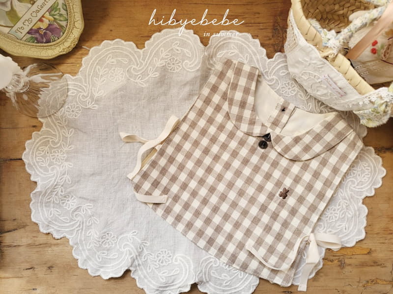 Hi Byebebe - Korean Baby Fashion - #babylifestyle - Check Collar Bib - 2