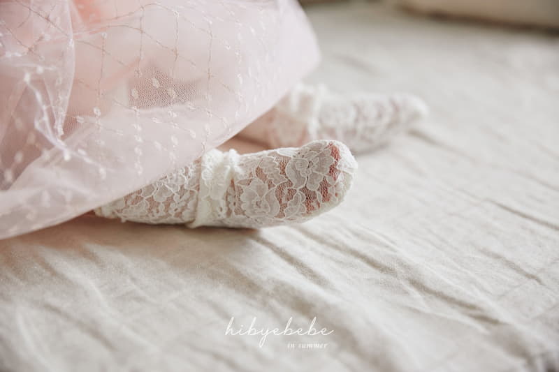Hi Byebebe - Korean Baby Fashion - #babylifestyle - Flower Mesh Socks - 4