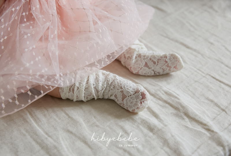 Hi Byebebe - Korean Baby Fashion - #babyootd - Flower Mesh Socks - 5