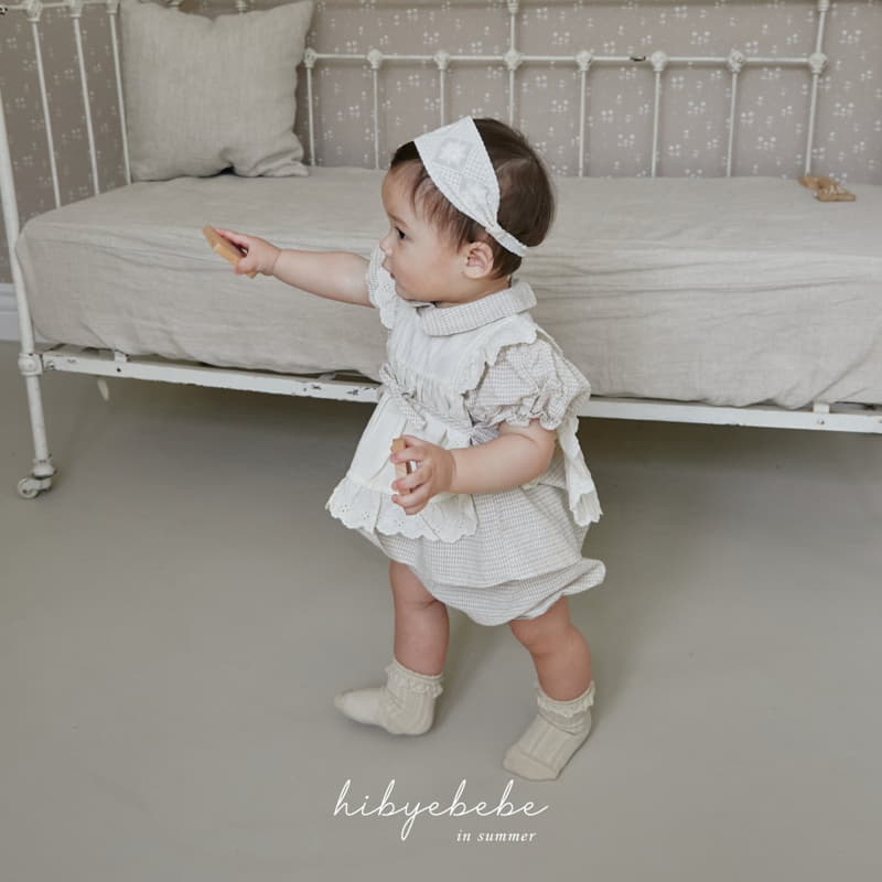Hi Byebebe - Korean Baby Fashion - #smilingbaby - Zoana Collar Top Bottom Set - 6