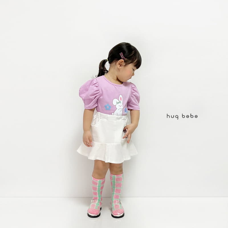 Hug Bebe - Korean Children Fashion - #Kfashion4kids - Rabbit Puff Tee - 3