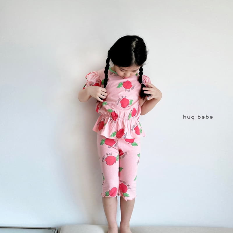 Hug Bebe - Korean Children Fashion - #Kfashion4kids - Apple Top Bottom Set - 10