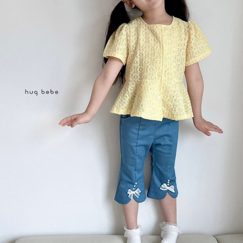 Hug Bebe - Korean Children Fashion - #Kfashion4kids - Pearl Ribbon Pants - 3