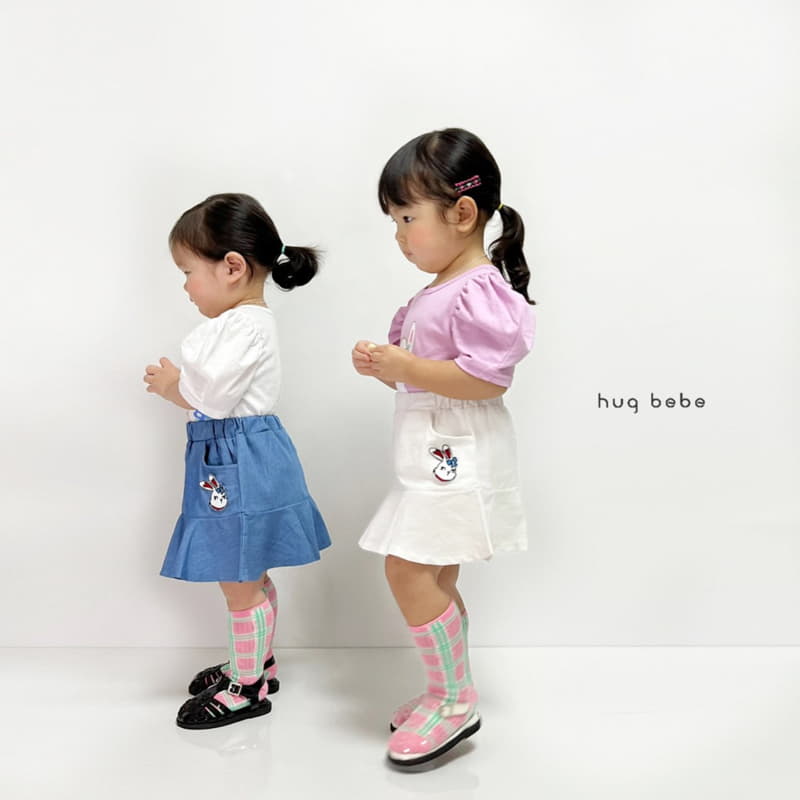 Hug Bebe - Korean Children Fashion - #childofig - Rabbit Puff Tee - 8