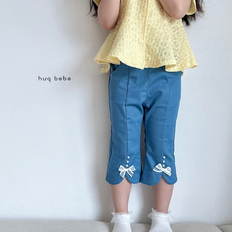 Hug Bebe - Korean Children Fashion - #childofig - Pearl Ribbon Pants - 11