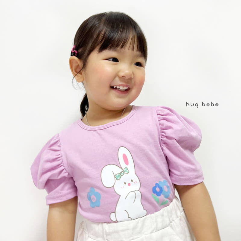 Hug Bebe - Korean Children Fashion - #discoveringself - Rabbit Puff Tee - 12
