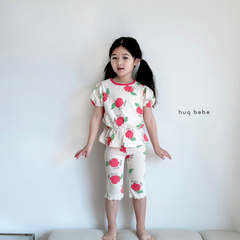 Hug Bebe - Korean Children Fashion - #discoveringself - Apple Top Bottom Set - 5