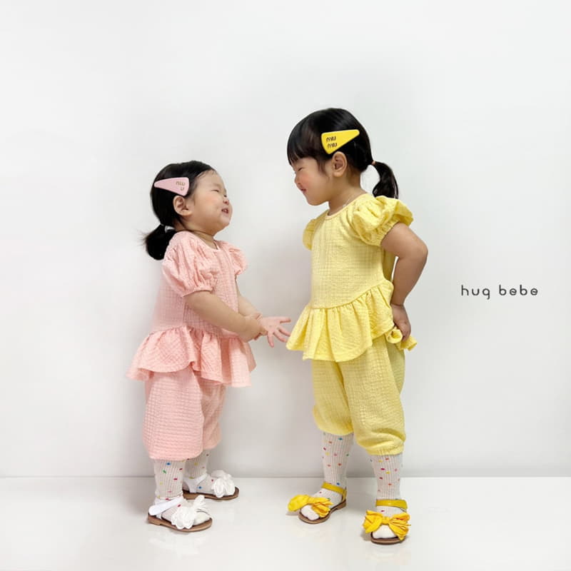 Hug Bebe - Korean Children Fashion - #kidsshorts - Mongle Puff Tee - 3