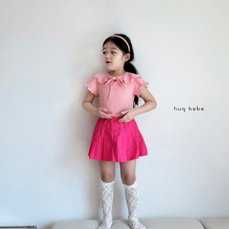 Hug Bebe - Korean Children Fashion - #kidsshorts - Linen Skirt Pants - 2