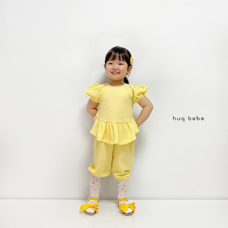 Hug Bebe - Korean Children Fashion - #kidsshorts - Mongle Puff Tee - 4