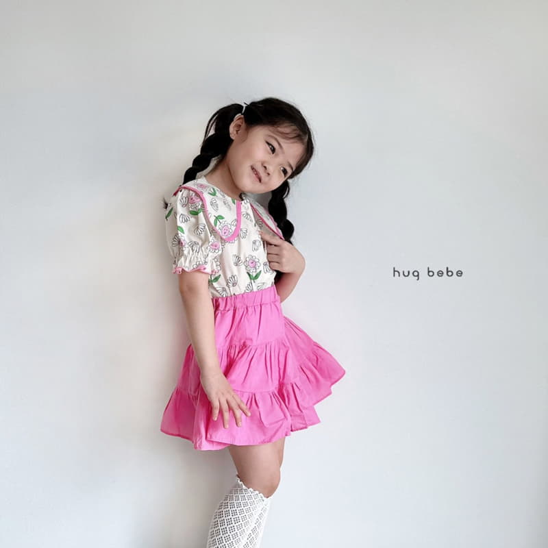 Hug Bebe - Korean Children Fashion - #kidsstore - Sung Flower Big Collar Blouse - 4