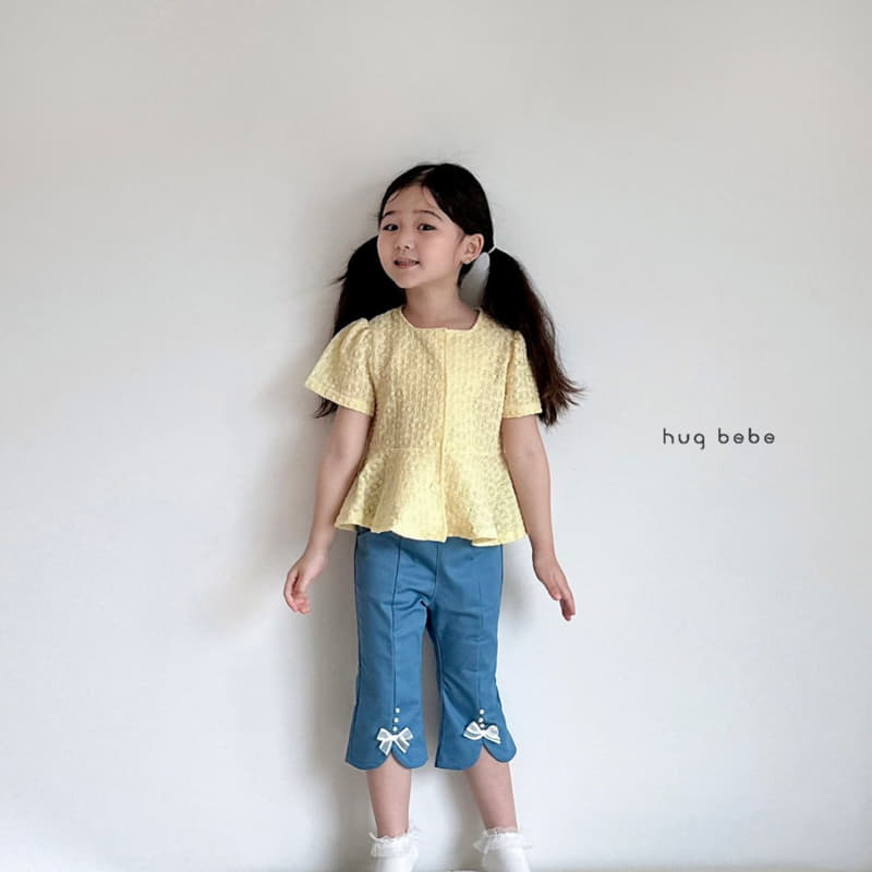 Hug Bebe - Korean Children Fashion - #Kfashion4kids - Pearl Ribbon Pants - 4