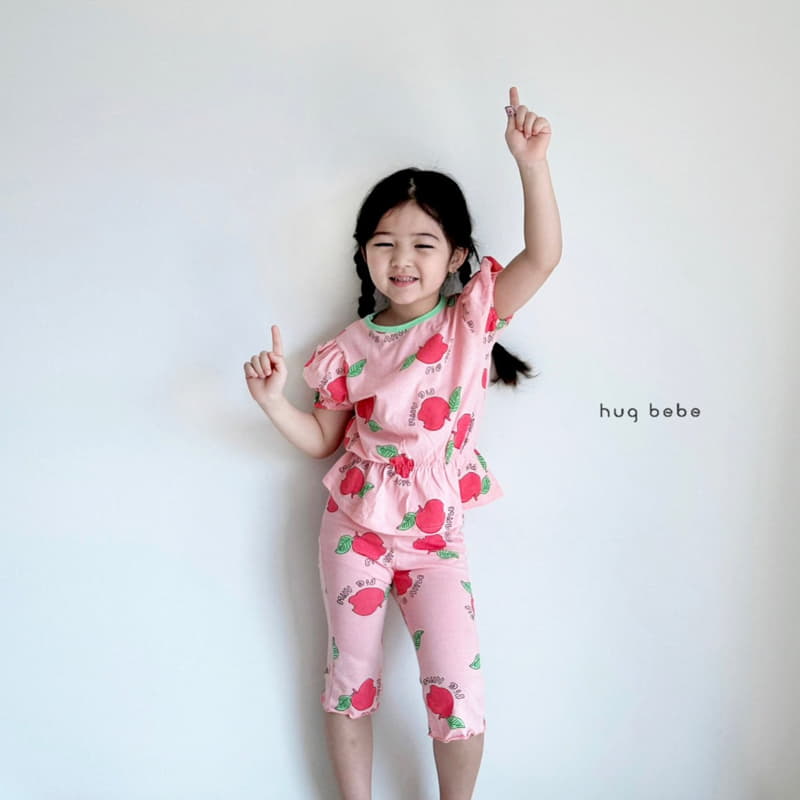 Hug Bebe - Korean Children Fashion - #magicofchildhood - Apple Top Bottom Set - 12