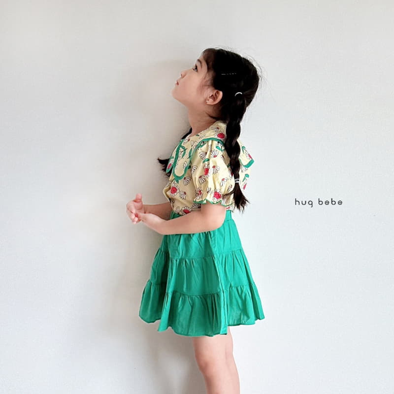 Hug Bebe - Korean Children Fashion - #prettylittlegirls - Sung Flower Big Collar Blouse - 9