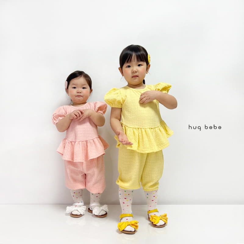 Hug Bebe - Korean Children Fashion - #toddlerclothing - Mongle Puff Tee - 12