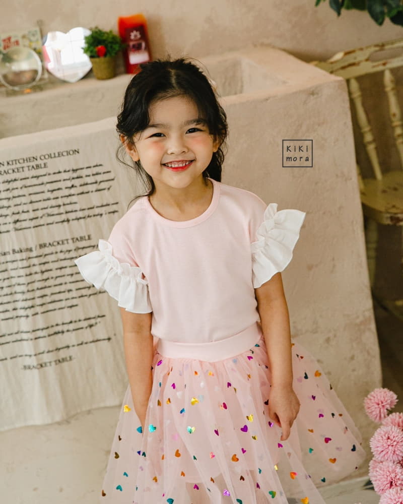 Kikimora - Korean Children Fashion - #Kfashion4kids - Frill Rib Tee - 3