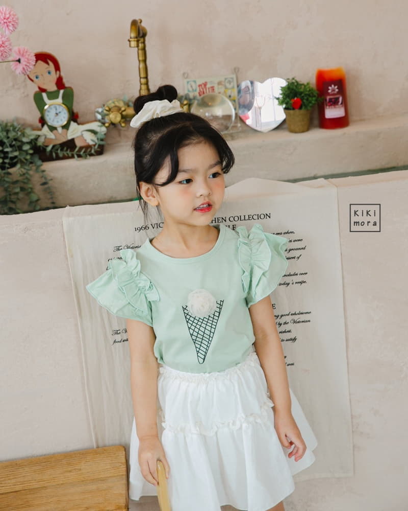 Kikimora - Korean Children Fashion - #Kfashion4kids - Ice Cream Frill Tee
