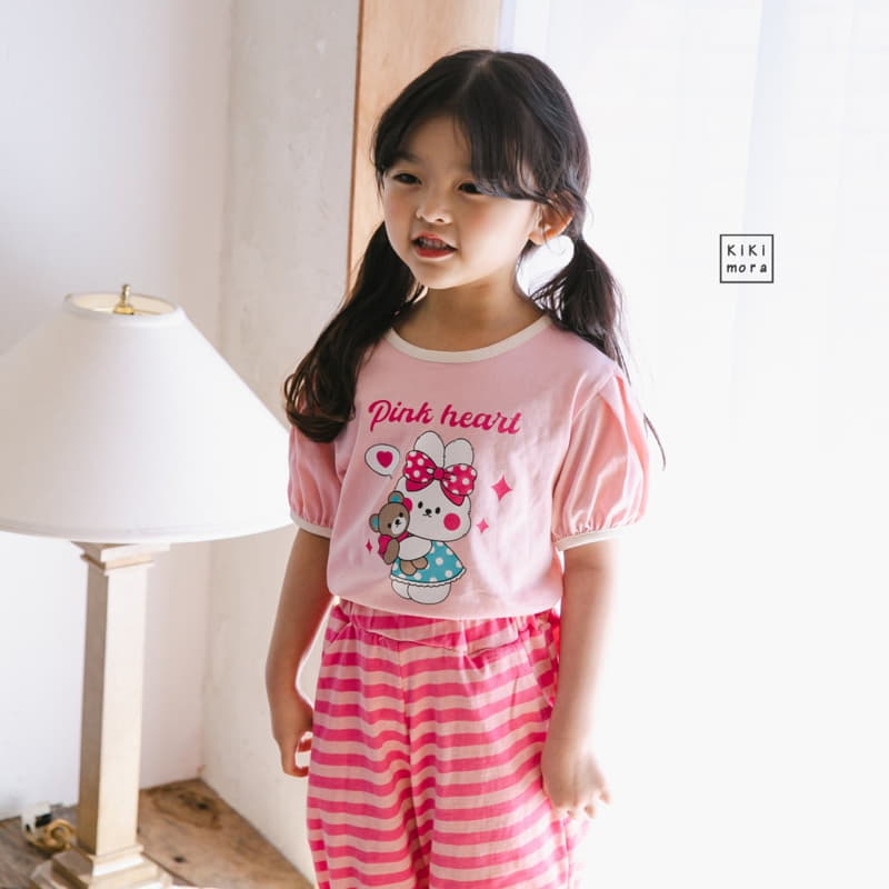 Kikimora - Korean Children Fashion - #childofig - Pink Rabbit Tee - 9