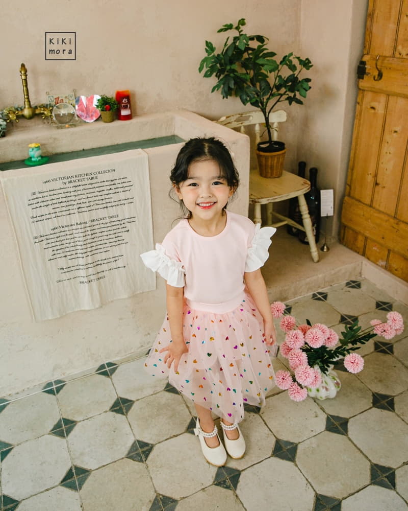 Kikimora - Korean Children Fashion - #childofig - Frill Rib Tee - 8