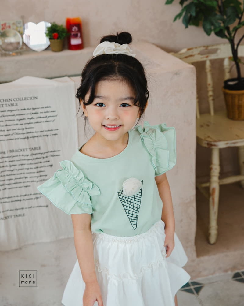Kikimora - Korean Children Fashion - #childofig - Ice Cream Frill Tee - 6
