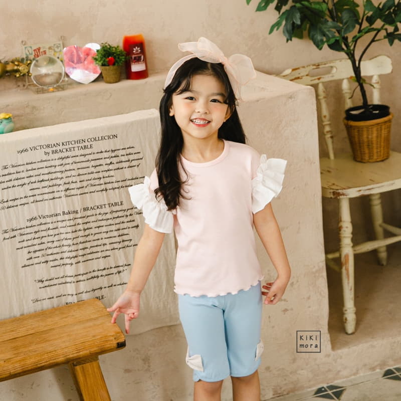 Kikimora - Korean Children Fashion - #childrensboutique - Frill Rib Tee - 10