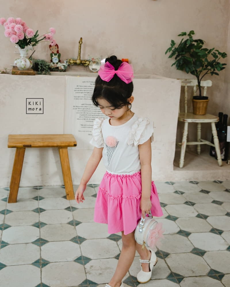 Kikimora - Korean Children Fashion - #childrensboutique - Ice Cream Frill Tee - 8