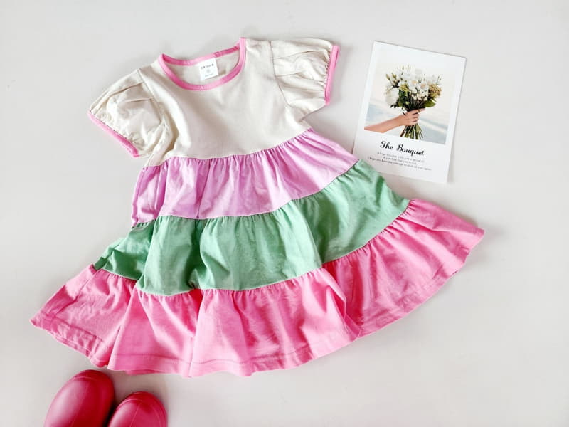 Kikimora - Korean Children Fashion - #designkidswear - Rainbow Cancan One-piece - 12
