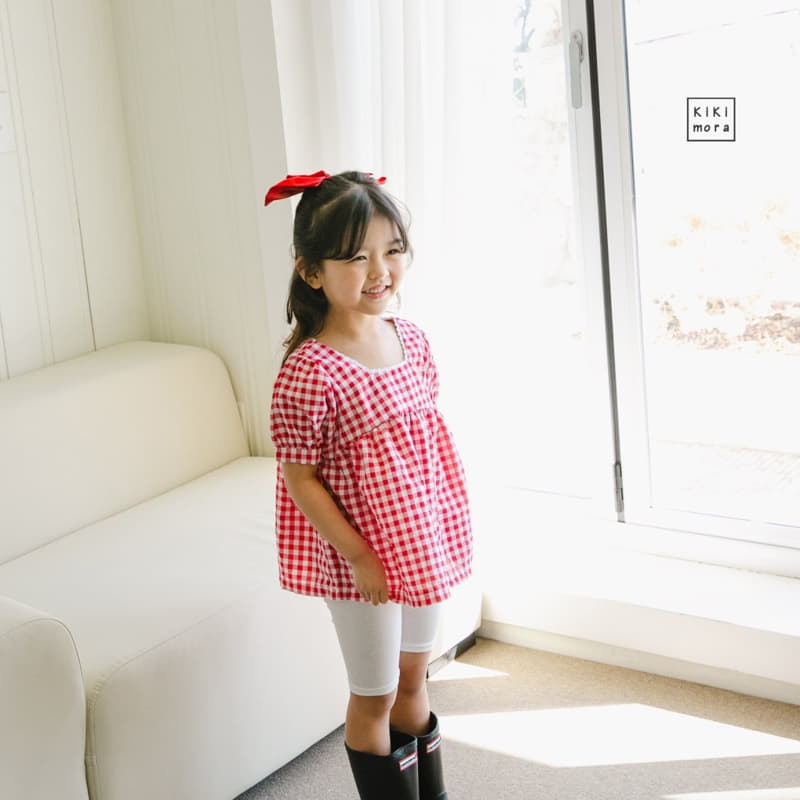 Kikimora - Korean Children Fashion - #designkidswear - Abanf Check Blouse - 9