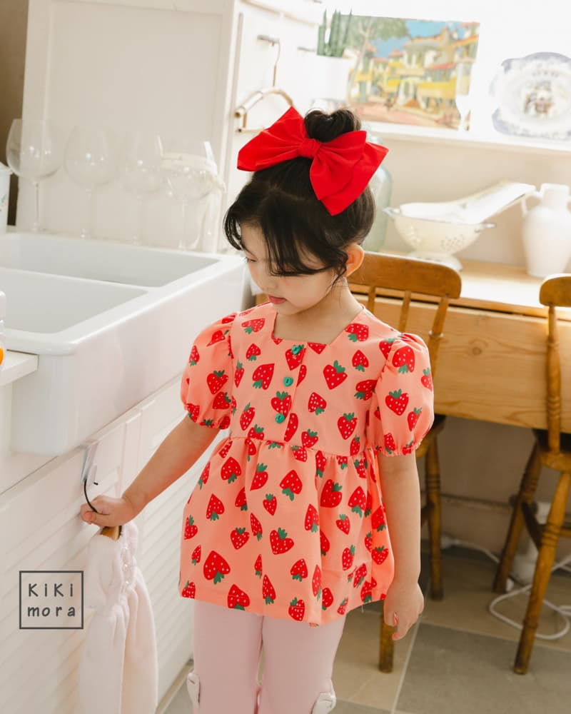 Kikimora - Korean Children Fashion - #designkidswear - Strawberry Blouse - 2
