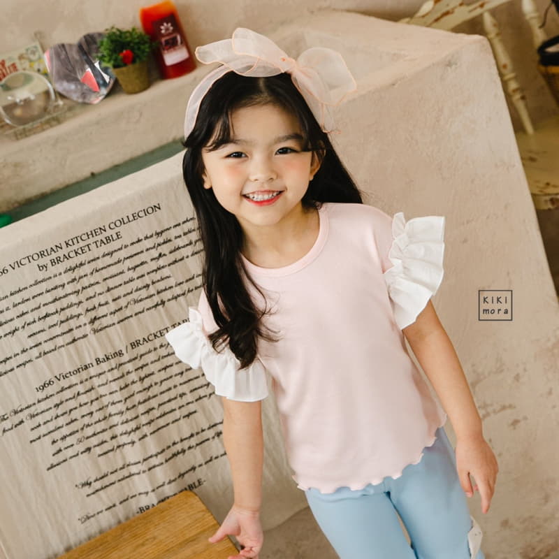 Kikimora - Korean Children Fashion - #designkidswear - Frill Rib Tee - 11
