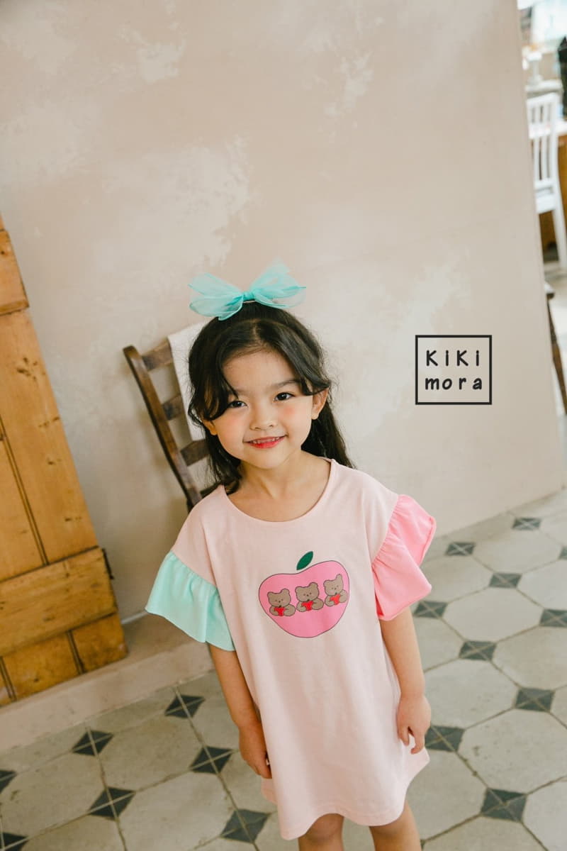 Kikimora - Korean Children Fashion - #designkidswear - Apple Bear Long Tee - 10