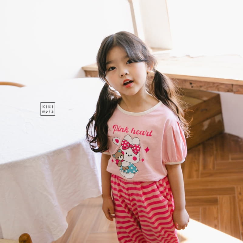 Kikimora - Korean Children Fashion - #discoveringself - Pink Rabbit Tee - 12