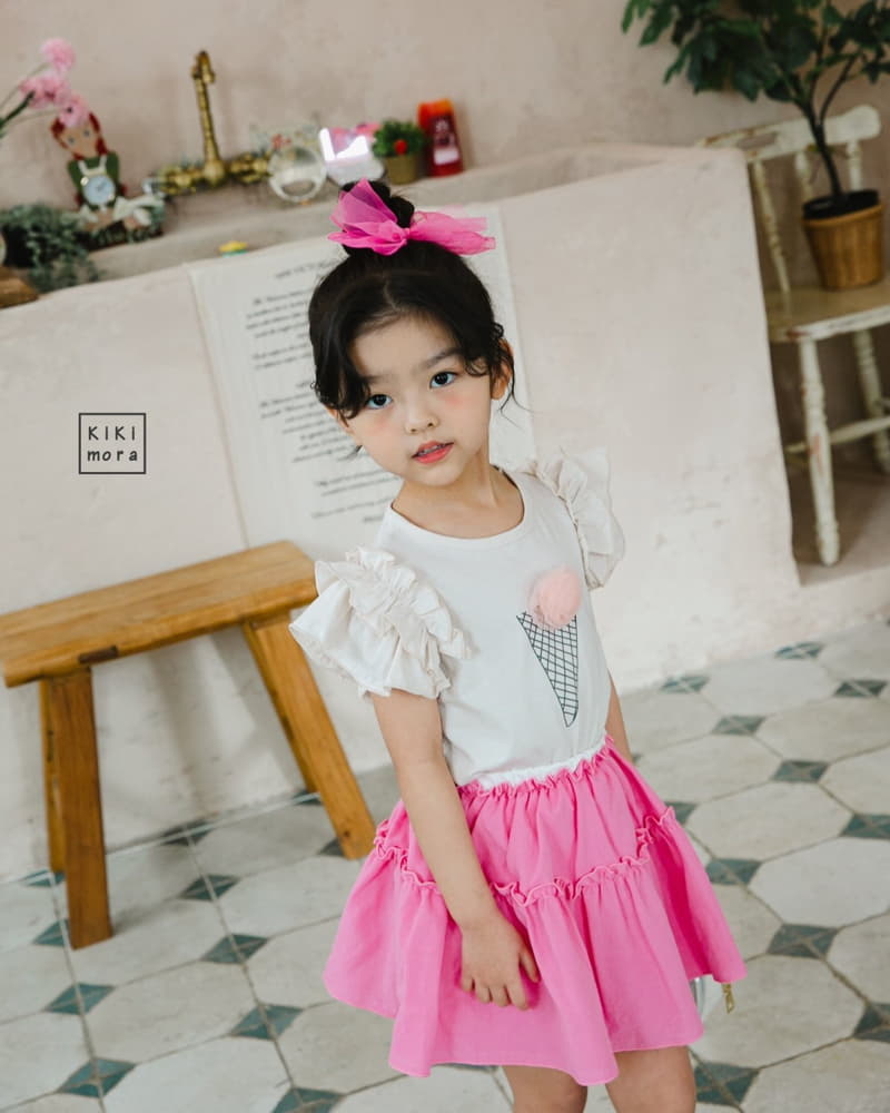 Kikimora - Korean Children Fashion - #discoveringself - Ice Cream Frill Tee - 10