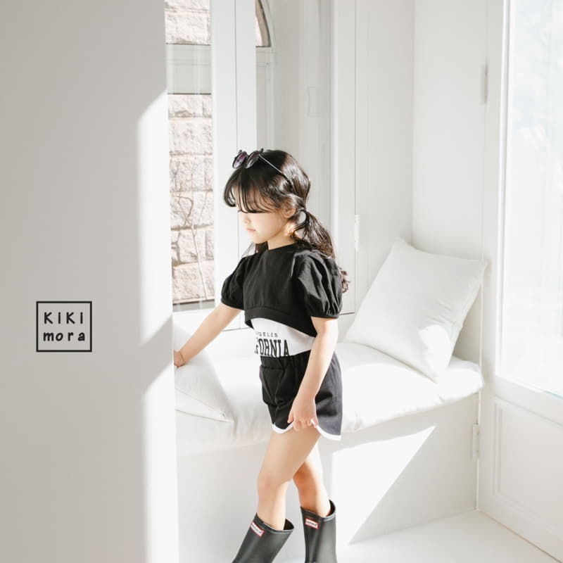 Kikimora - Korean Children Fashion - #fashionkids - Crop Crop Tee Sleeveless Bottom Set
