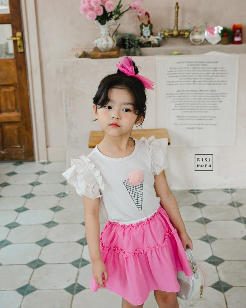 Kikimora - Korean Children Fashion - #fashionkids - Ice Cream Frill Tee - 11