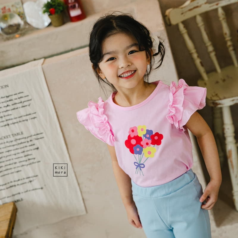 Kikimora - Korean Children Fashion - #fashionkids - Flower Frill Tee - 8