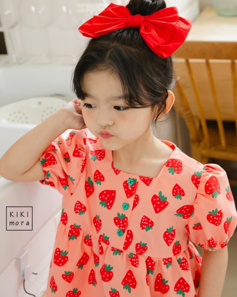 Kikimora - Korean Children Fashion - #kidsshorts - Strawberry Blouse - 5
