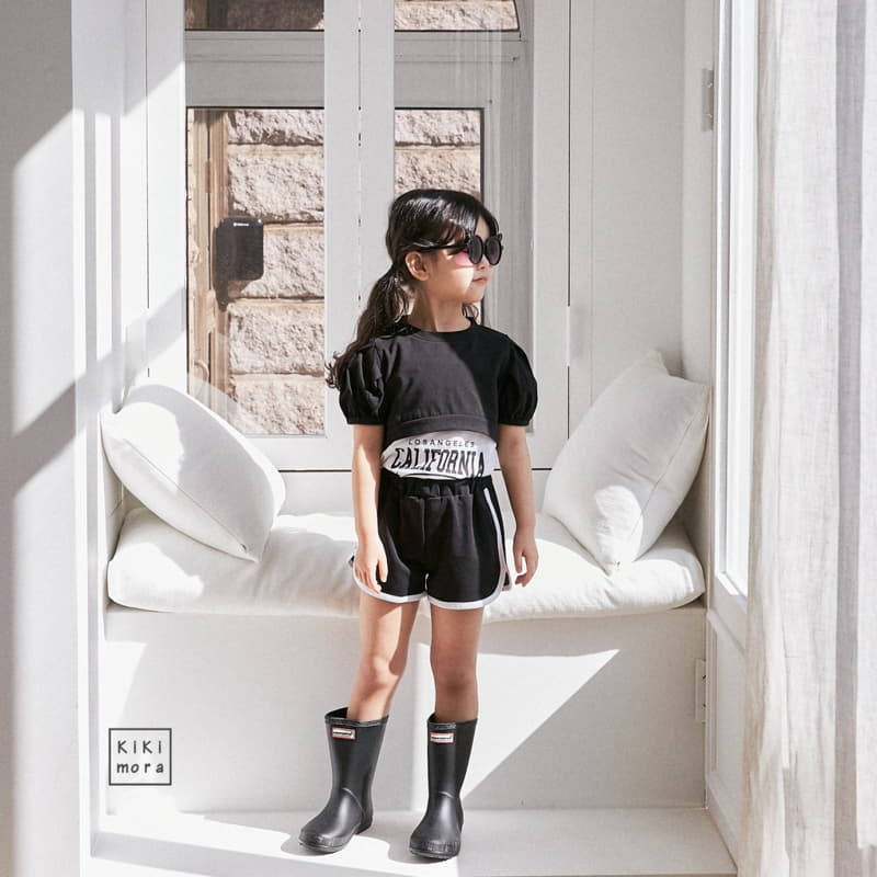 Kikimora - Korean Children Fashion - #kidsstore - Crop Crop Tee Sleeveless Bottom Set - 3