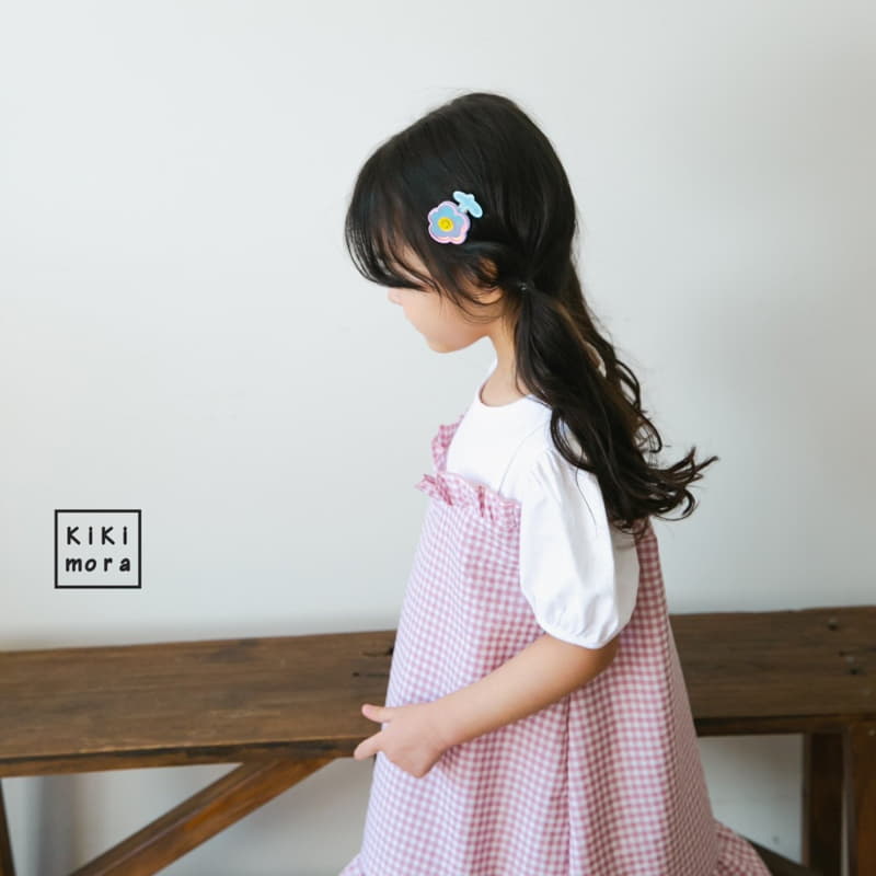 Kikimora - Korean Children Fashion - #kidzfashiontrend - Check Busiter One-piece - 3