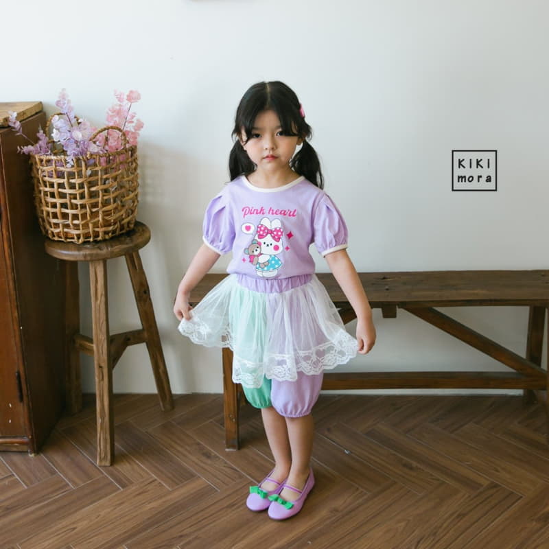Kikimora - Korean Children Fashion - #littlefashionista - Pink Rabbit Tee - 2