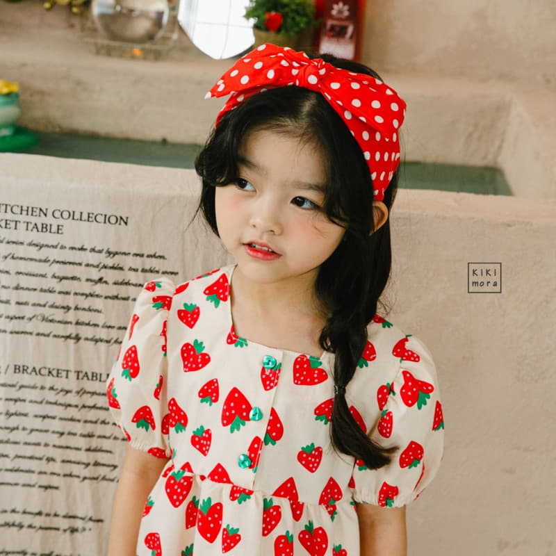 Kikimora - Korean Children Fashion - #littlefashionista - Strawberry Blouse - 9