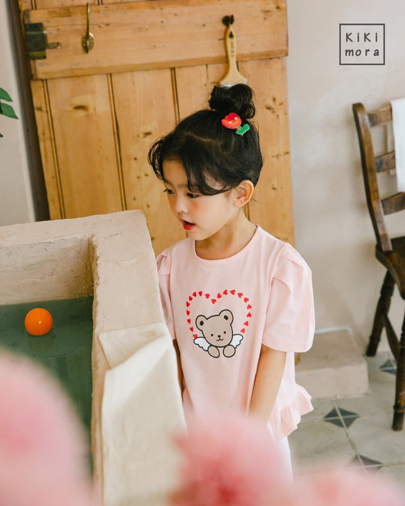 Kikimora - Korean Children Fashion - #littlefashionista - Angel Bear Long Tee - 8
