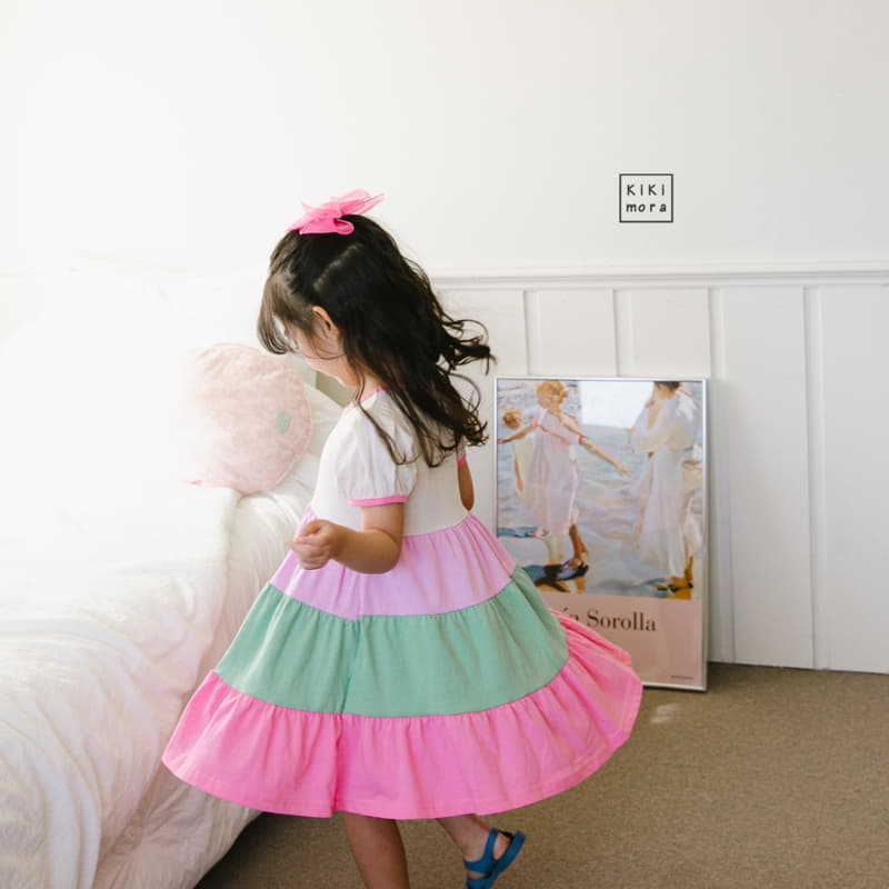 Kikimora - Korean Children Fashion - #littlefashionista - Rainbow Cancan One-piece - 4
